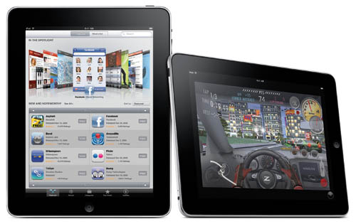 iPad with screen switched on showing apps